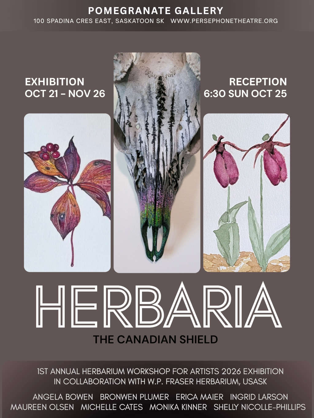 herbaria art show October 21 to November 26