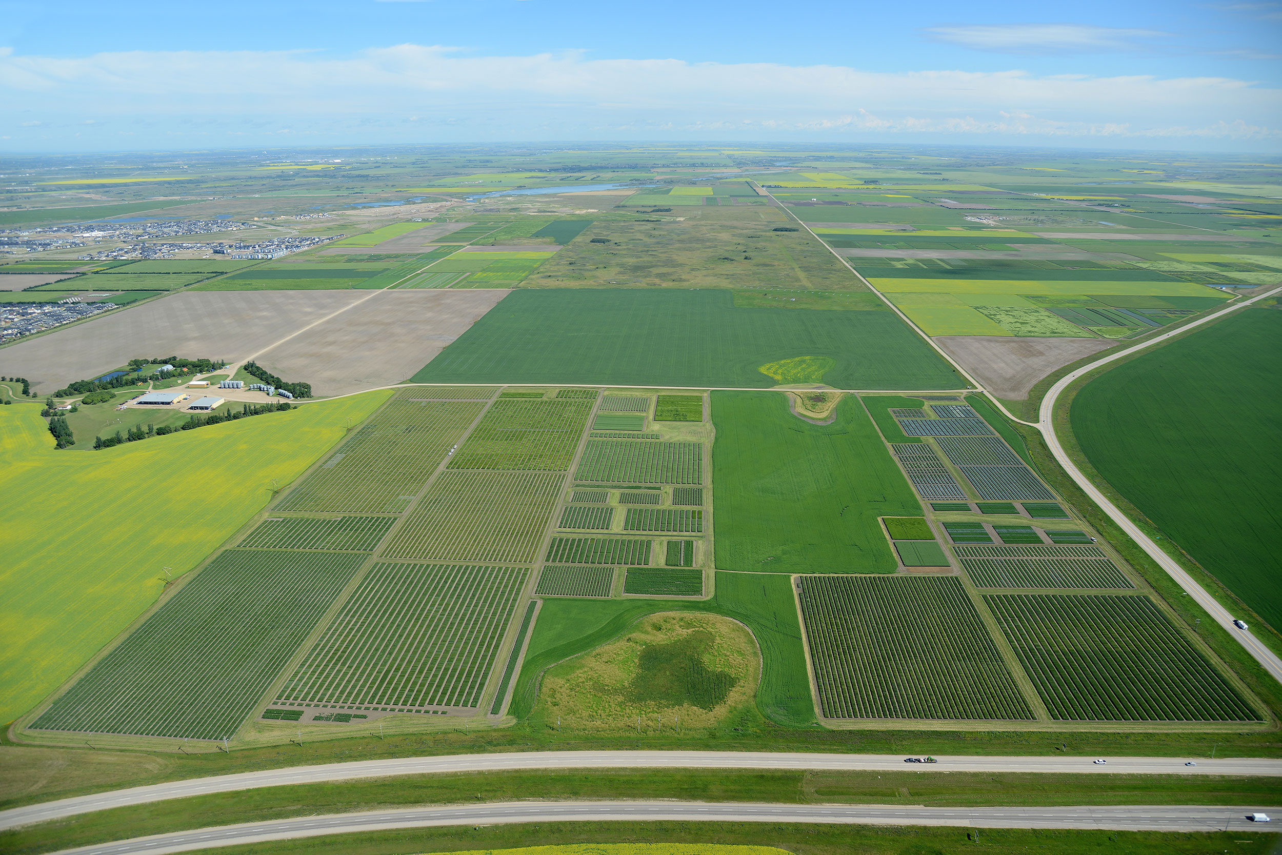 Ariel photo of USask's Kernen Crop Research Farm. (Photo submitted)