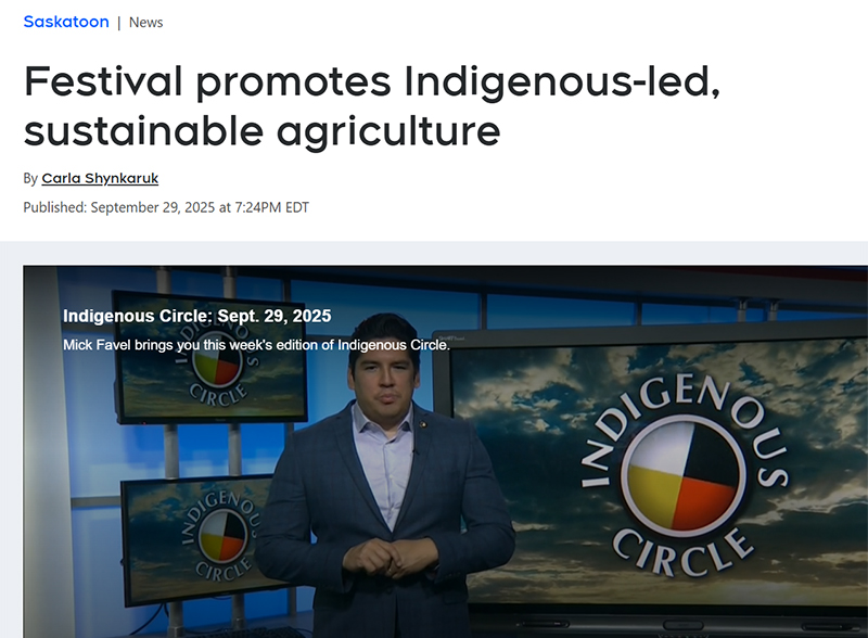 Screenshot of Food Festival in the News