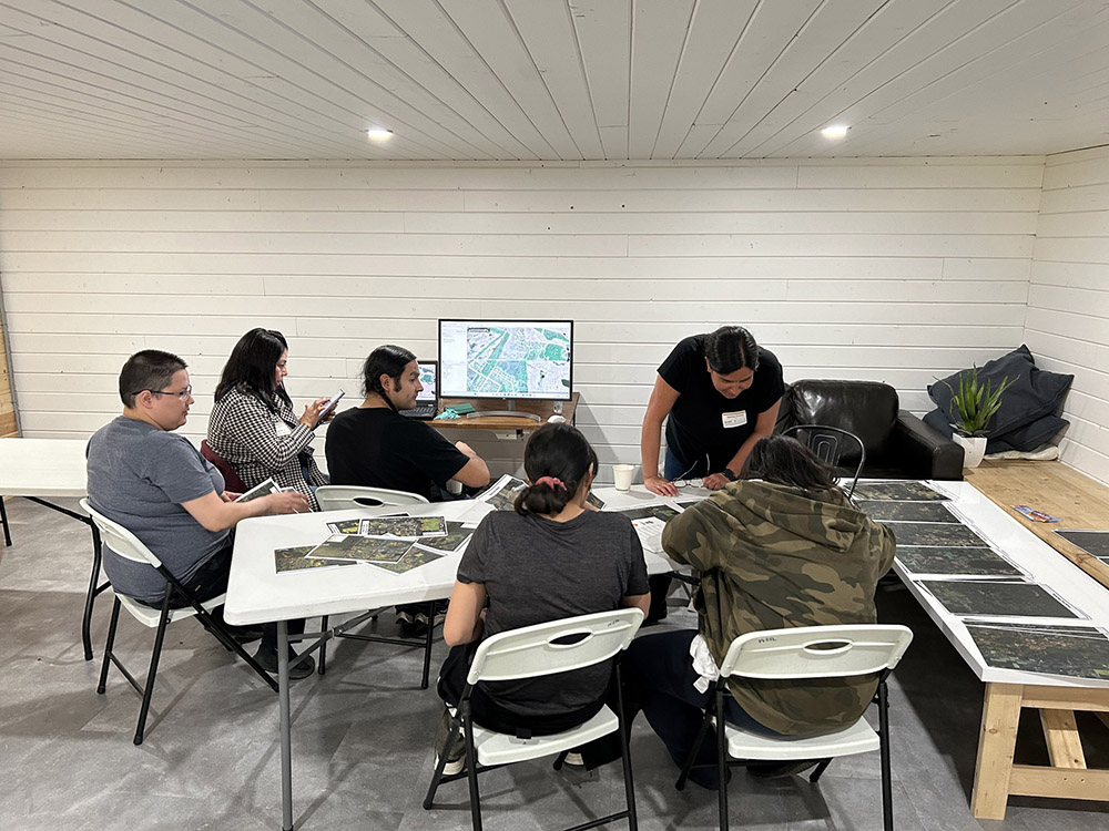 People sitting around a table