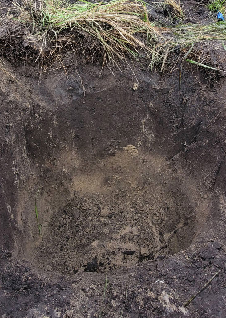 Soil pit