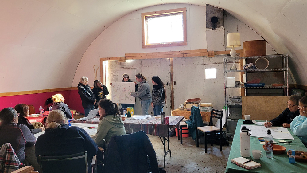 Seed Saving Learning Circle - People indoors learning